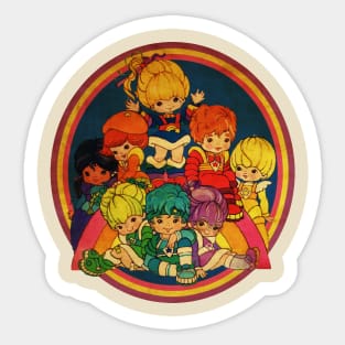 Rainbow Brite And Friend Vintage Sticker